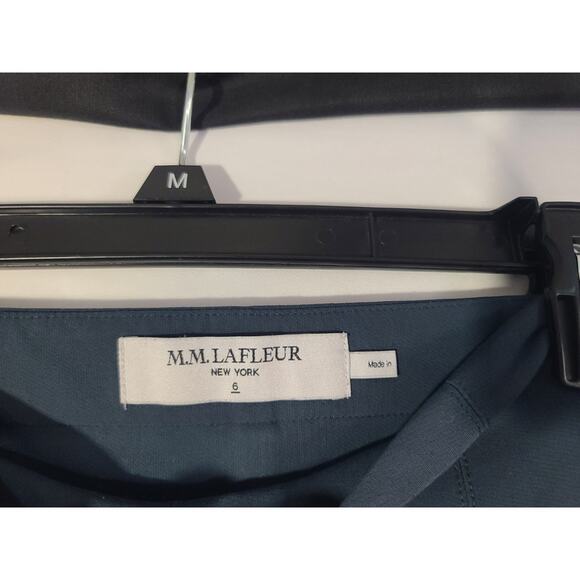 M.M. Lafleur Womens Designer Deep Sea Power Stretch Foster Cigarette Pants US 6 - Picture 5 of 7